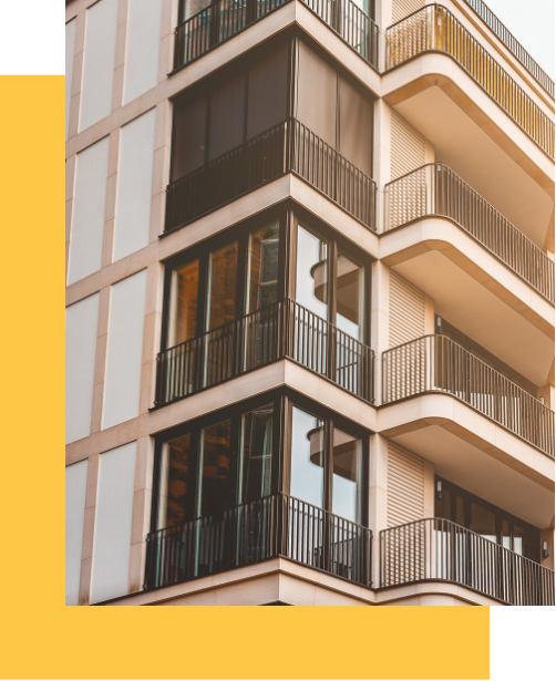 Modern apartment building